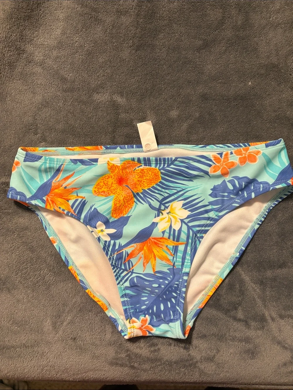 The Children's Place Blue Aqua Floral Swim Bottoms